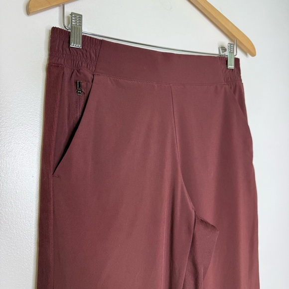 Athleta Brooklyn Lined Jogger Pants Burgundy Size 4 - Picture 6 of 8